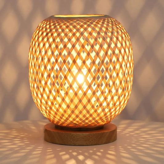 Luminária Lua de Bambu
